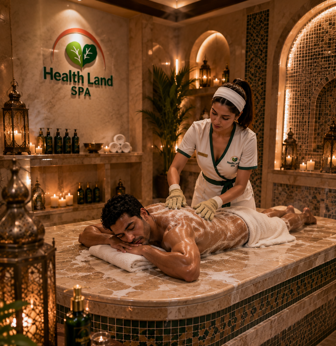 Traditional Moroccan bath treatment in Deira Dubai