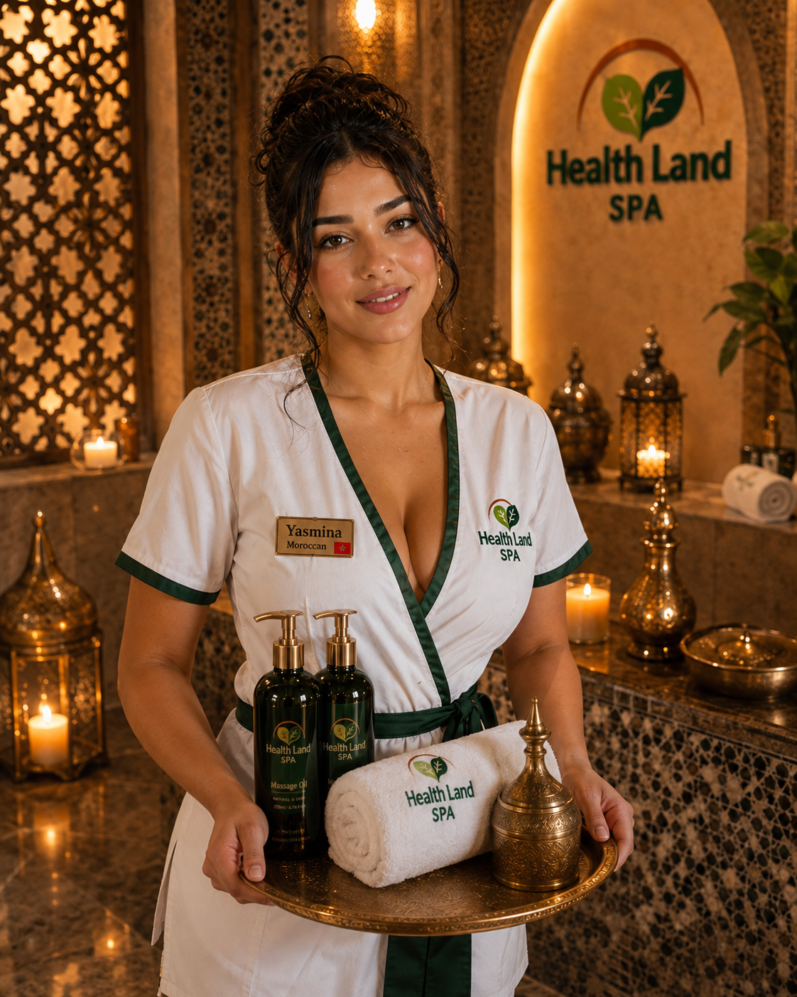 Massage therapist Yasmina from Moroccan